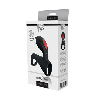 Dream Toys Pierścień Pleasure Cage - Wibrujący pierścień na penisa