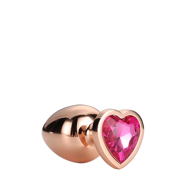 Dream Toys Gleaming Love Rose Gold Plug Medium - korek analny