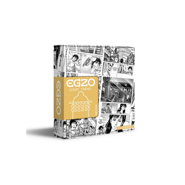 EGZO Lucky Dude - Prezerwatywa 1szt ze specjalnymi wypustkami