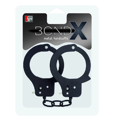 Dream Toys Bondx Metal Cuffs Black - Kajdanki