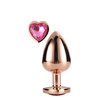 Dream Toys Gleaming Love Rose Gold Plug Large - korek analny