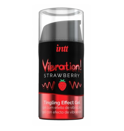 INTT Vibration Strawberry 15 Ml - Żel stymulujący dla par, truskawkowy