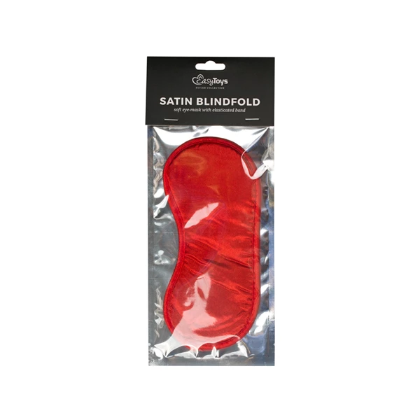 Easy Toys Red Satin Eye Mask - Opaska na oczy, czerwona