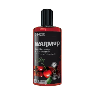 JoyDivision Warmup Cherry, 150 Ml - Rozgrzewający olejek do masażu, wiśniowy