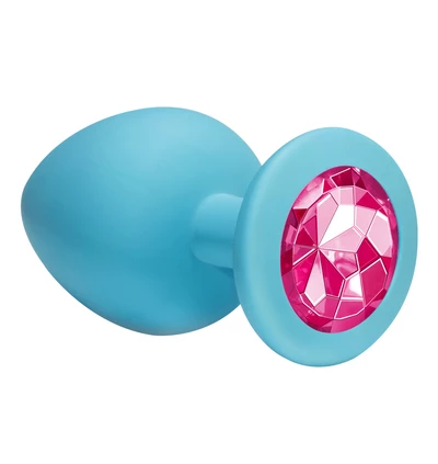 Lola Toys Anal Emotions Cutie Large Blue Pink Crystal - Korek analny z diamentem, różowy