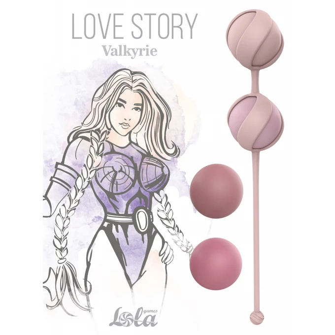 Lola Games Replacement Vaginal Balls Set Love Story Valkyrie Pink - Kulki gejszy, fioletowe