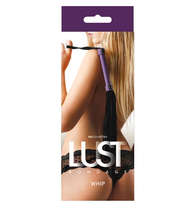 NS Novelties Lust Bondage Whip Purple - Pejcz