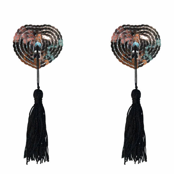 Lola Games Pasties Burlesque Gipsy Silver - Nasutniki, srebrne