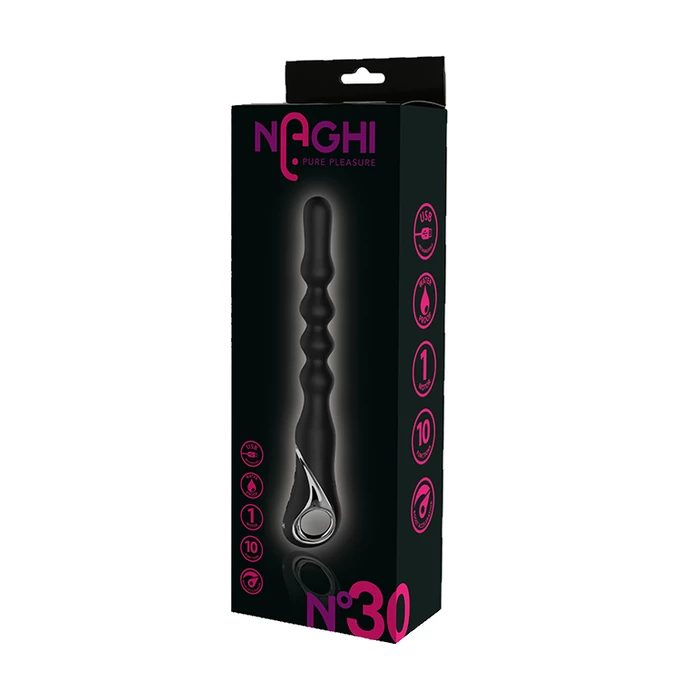Naghi No.30 Anal Vibrator - Wibrujące koraliki analne