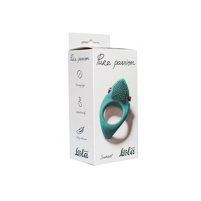 Lola Toys Erection Vibroring Pure Passion Sunset Green - Wibrujący pierścień erekcyjny, zielony