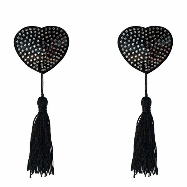 Lola Games Pasties Burlesque Evans Silver - Nasutniki, srebrne