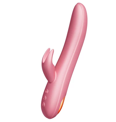 Ohh Mondi Pink - Wibrator króliczek z funkcją ogrzewania, różowy