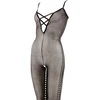 Mandy Mystery lingerie Net Catsuit Black Size S/M - bodystocking, czarne