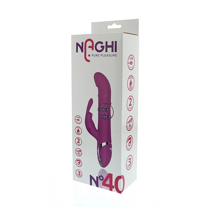 Naghi No.40 Duo Vibrator - Wibrator króliczek