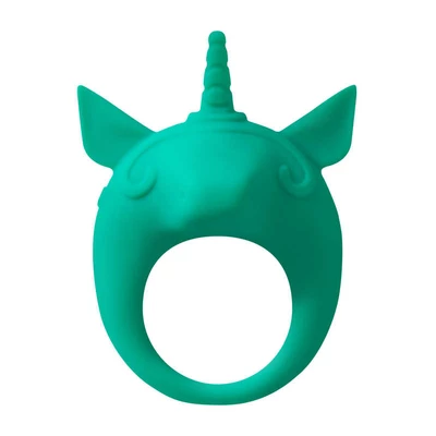 Lola Games Mimi Animals Unicorn Alfie Green - Wibrujący pierścień na penisa, zielony