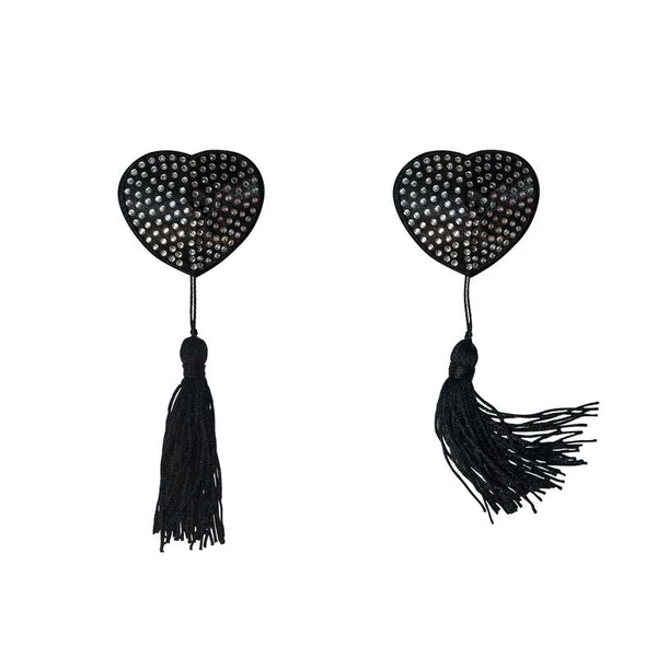 Lola Games Pasties Burlesque Evans Silver - Nasutniki, srebrne
