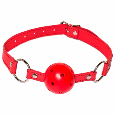 Lola Games Ball Gag Party Hard Firecracker - Knebel z kulką, czerwony