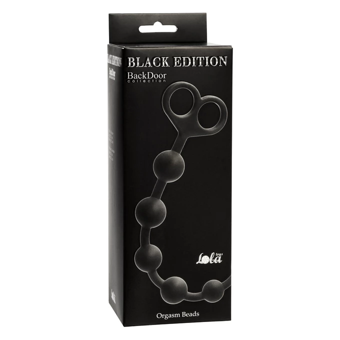 Lola Toys Orgasm Beads Black - Koraliki analne, czarne