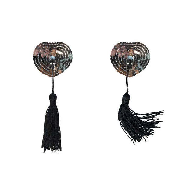 Lola Games Pasties Burlesque Gipsy Silver - Nasutniki, srebrne