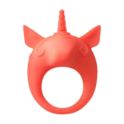 Lola Games Mimi Animals Unicorn Alfie Orange - Wibrujący pierścień na penisa, pomarańczowy