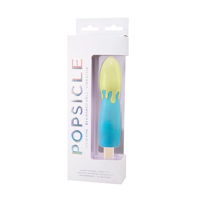 NMC Popsicle Rechargeable Vibe - Wibrator w kształcie loda, niebieski