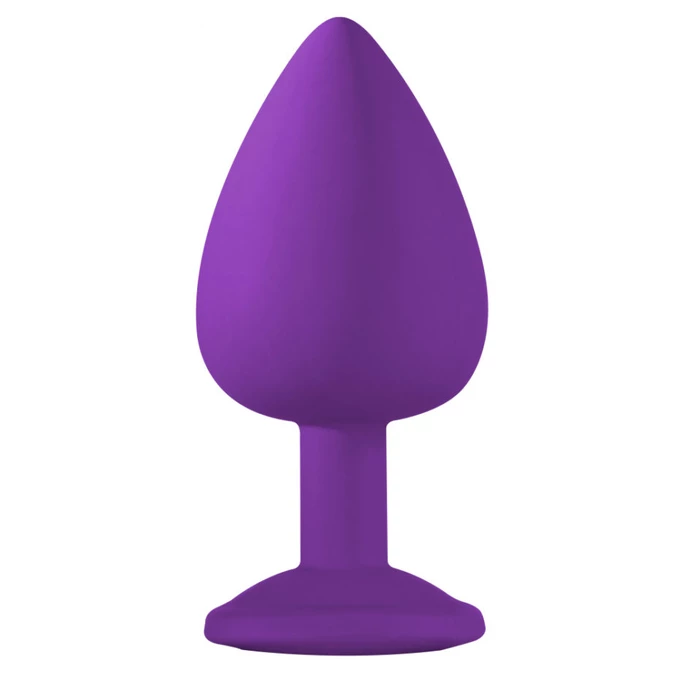 Lola Toys Anal Emotions Cutie Large Purple Clear Crystal - Korek analny z diamentem, fioletowy
