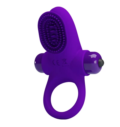 Pretty Love Vibrant Penis Ring Ii Purple - Wibrujący pierścień erekcyjny