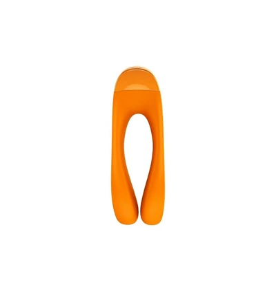satisfyer Candy Cane Finger Vibrator ( Orange ) - Wibrator dla par na palec, pomarańczowy