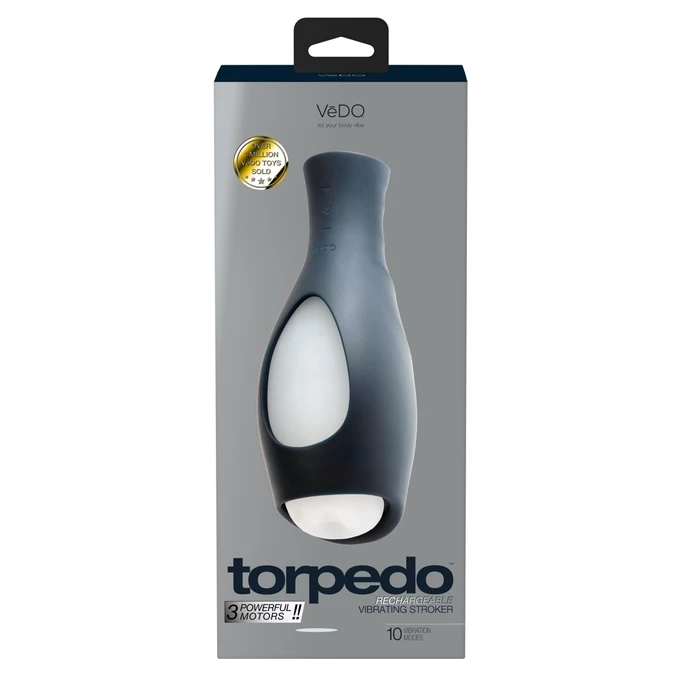 VeDO Vedo Torpedo Just Black - Masturbator wibrujący