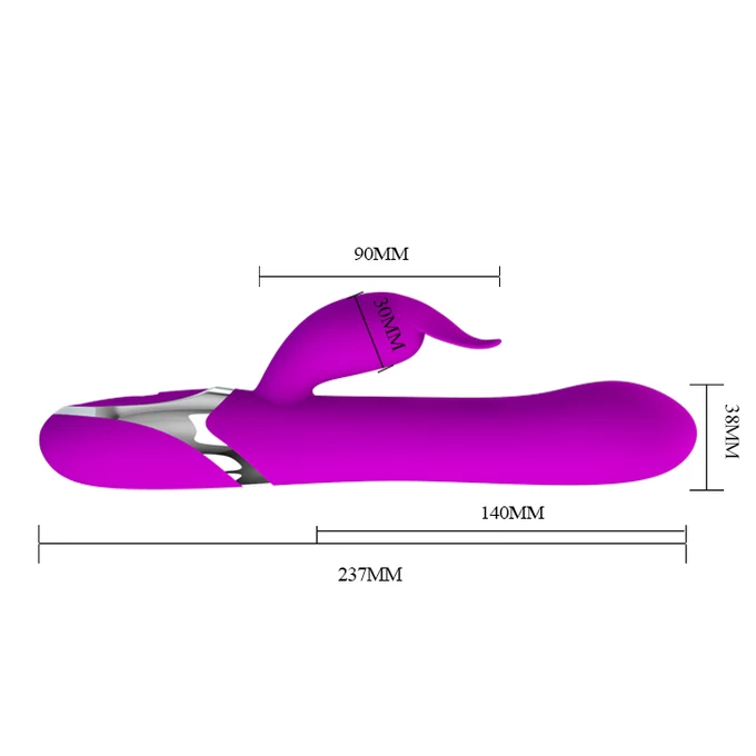 Pretty Love Neil 12 Inflatable - Wibrator króliczek z opcją pompowania