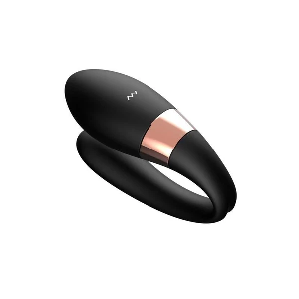 Power Escorts U Vibe Black - Wibrator dla par sterowany pilotem, czarny