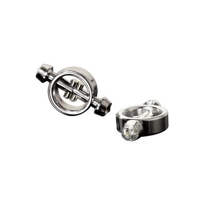 Pipedream Metal Worx Magnetic Nipple Clamp - Klipsy na sutki z zapieciem magnetycznym