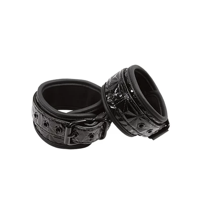 Sinful Ankle Cuffs Black - Kajdanki, czarne