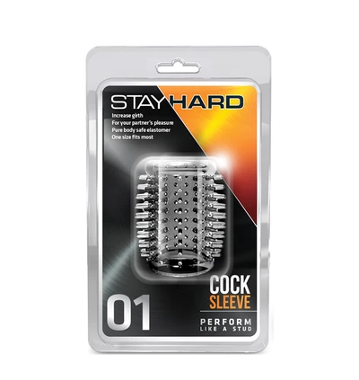 Stay HardCock Sleeve 01 Clear - Nakładka na penisa