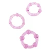 Stay Hard Three Rings - Purple - Zestaw elastycznych pierścieni erekcyjnych, fioletowe
