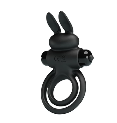 Pretty Love Vibrant Penis Ring Iii Black - Wibrujący pierścień erekcyjny