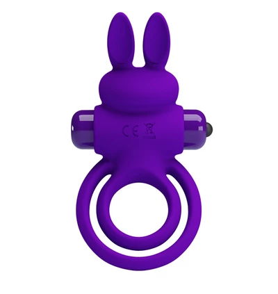 Pretty Love Vibrant Penis Ring Iii Purple - Wibrujący pierścień erekcyjny