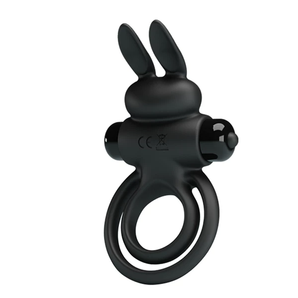 Pretty Love Vibrant Penis Ring Iii Black - Wibrujący pierścień erekcyjny