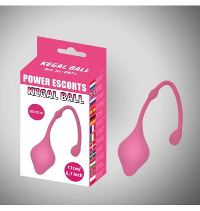 Power Escorts Kegal Ball Pink 17 Cm X 3,1 Cm - Kulki gejszy