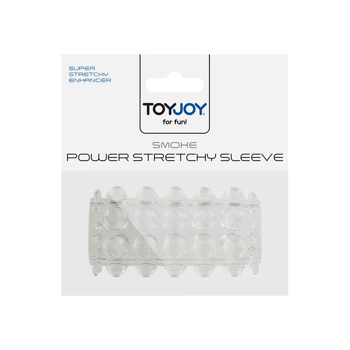ToyJoy Power Stretchy Sleeve Clear - Nakładka na penisa, przezroczysta