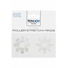 ToyJoy Power Stretchy Rings Clear 2Pcs - Zestaw elastycznych pierścieni erekcyjnych, przezroczyste