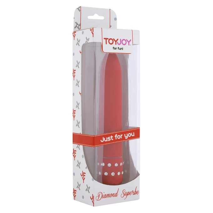 ToyJoy Diamond Red Superbe Vibe - Wibrator klasyczny, czerwony