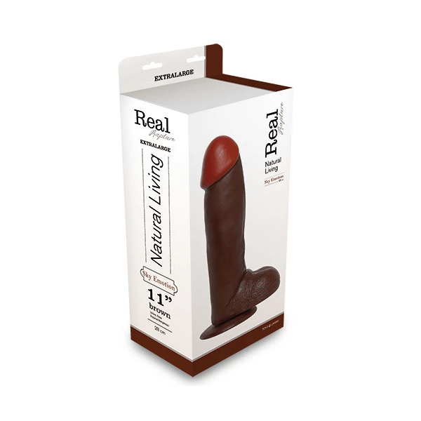 Real Realistic DildoRapture Brown 11'' - Dildo klasyczne