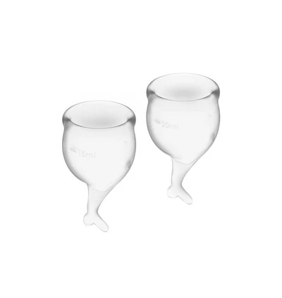 Satisfyer Feel Secure Menstrual Cup (Transparent) - Kubeczki menstruacyjne
