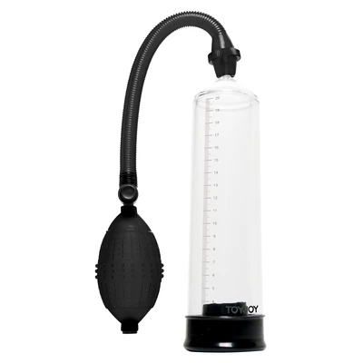 ToyJoy Power Pump Black-Clear - Pompk powiększająca penisa, czarna