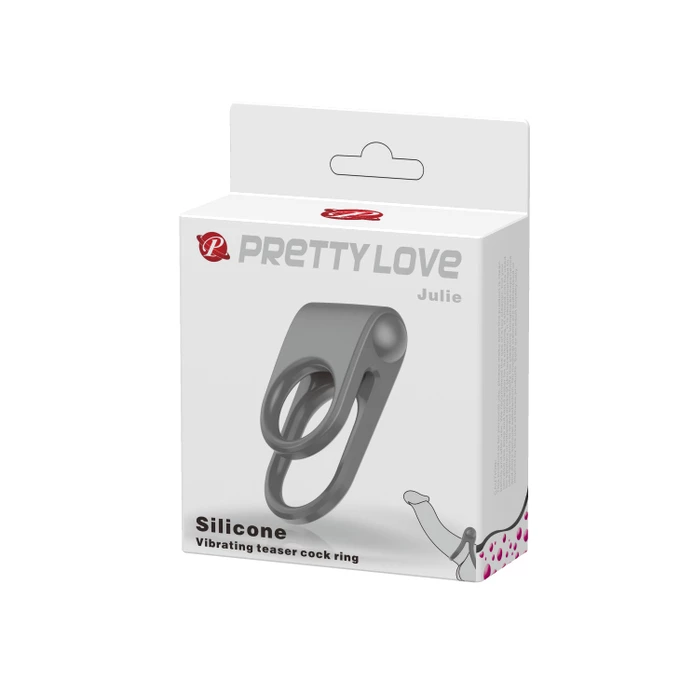 Pretty Love Julie Vibrating Coock Ring - Wibrujący pierścień erekcyjny