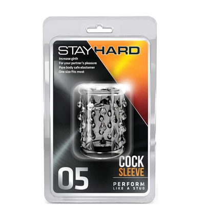 Stay HardCock Sleeve 05 Clear - Nakładka na penisa