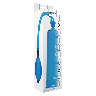 ToyJoy Power Pump Blue - Pompk powiększająca penisa, niebieska