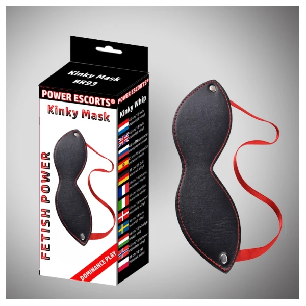 Power Escorts Kinky Mask Black Mask - Opaska na oczy