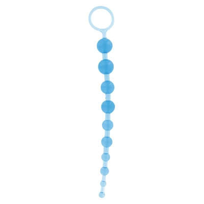 ToyJoy Thai Toy Beads Blue - Koraliki analne, niebieskie